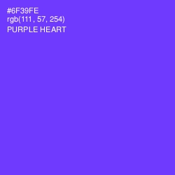 #6F39FE - Purple Heart Color Image